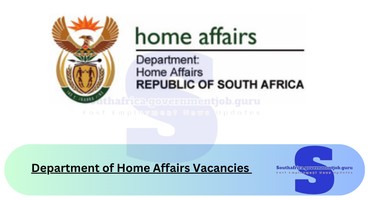 Department of Home Affairs Vacancies