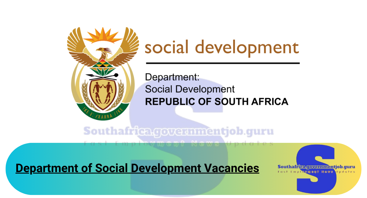 Department of Social Development Vacancies