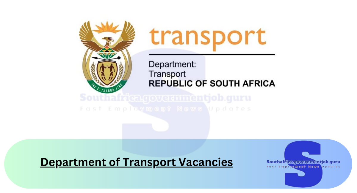 Department of Transport Vacancies