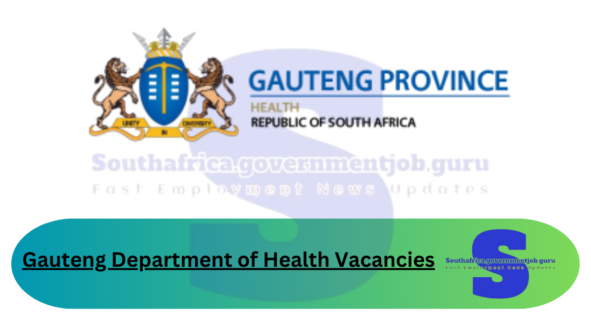 Gauteng Department of Health Vacancies