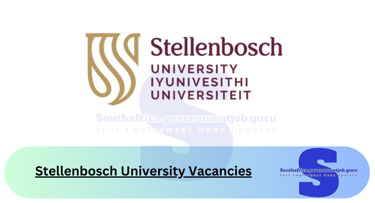 Stellenbosch University Vacancies