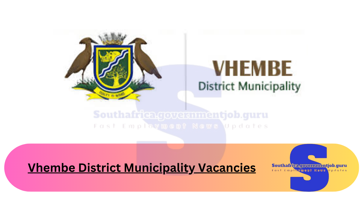 Vhembe District Municipality Vacancies