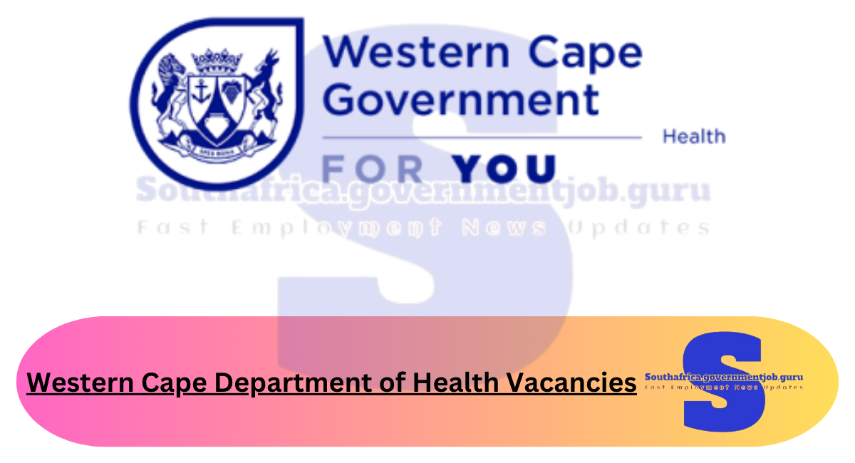 Western Cape Department of Health Vacancies