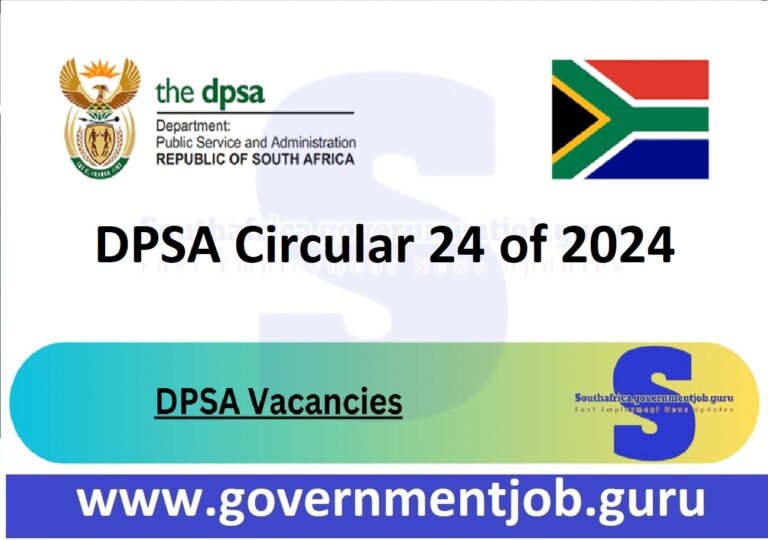 July DPSA Circular 24 of 2024 Released Download PDF South Africa