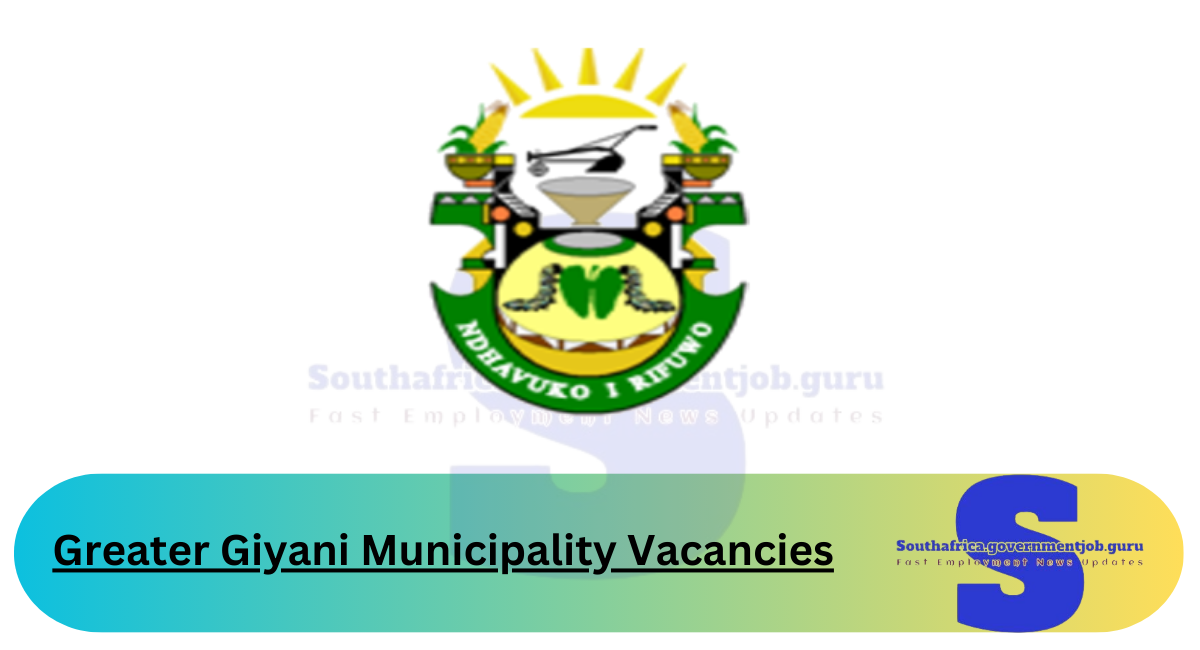 Greater Giyani Municipality Vacancies