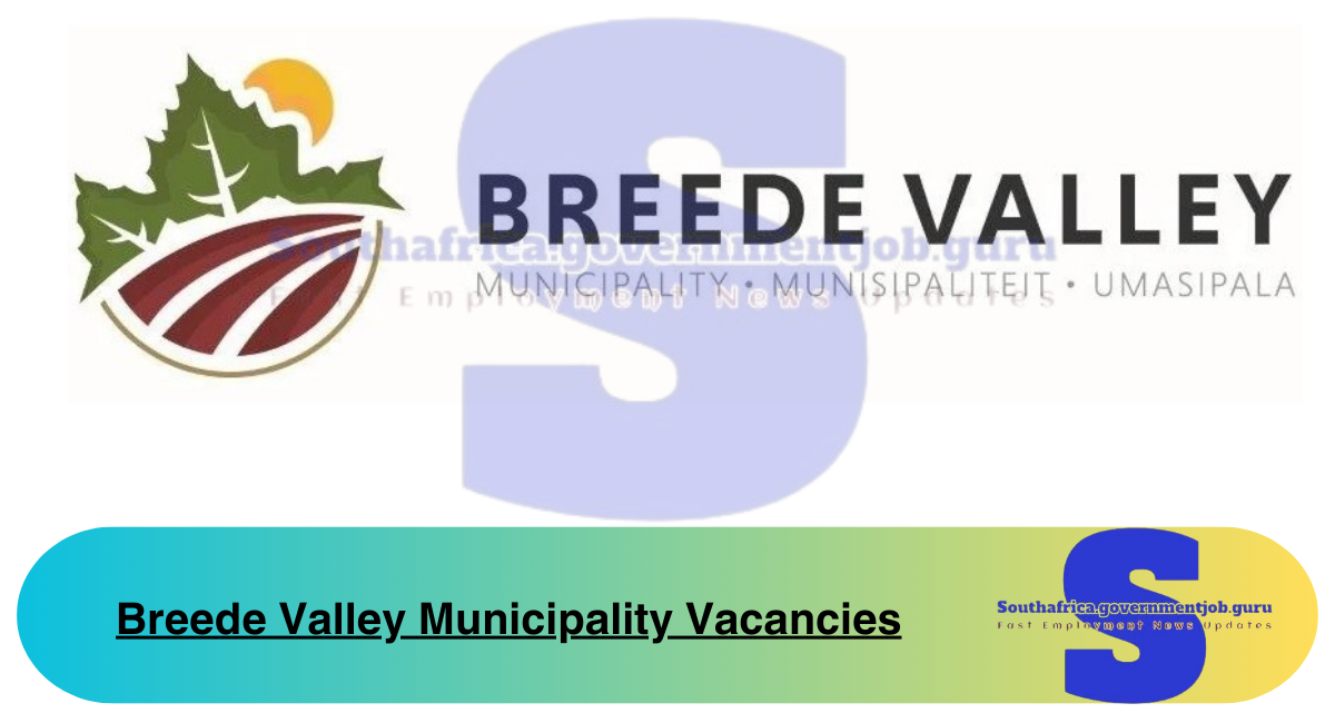 Breede Valley Municipality Vacancies